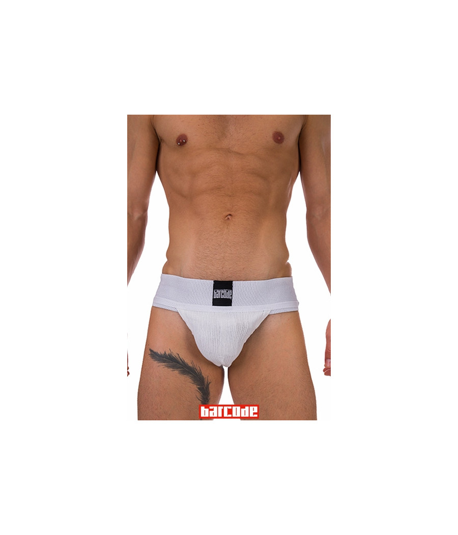 Jockstrap Sergey Basic blanc - Barcode