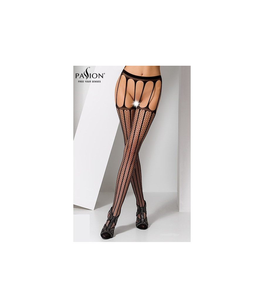 Collants ouverts S004 - Noir