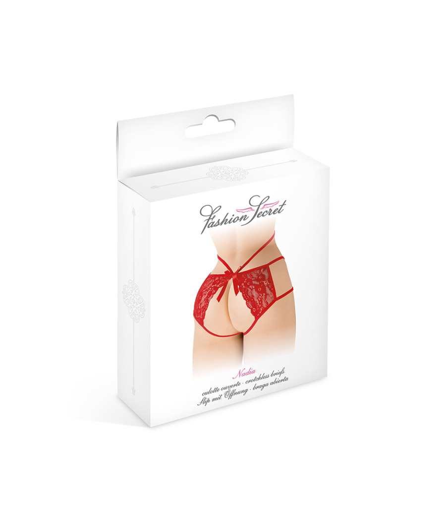 Culotte ouverte  Nadia - rouge