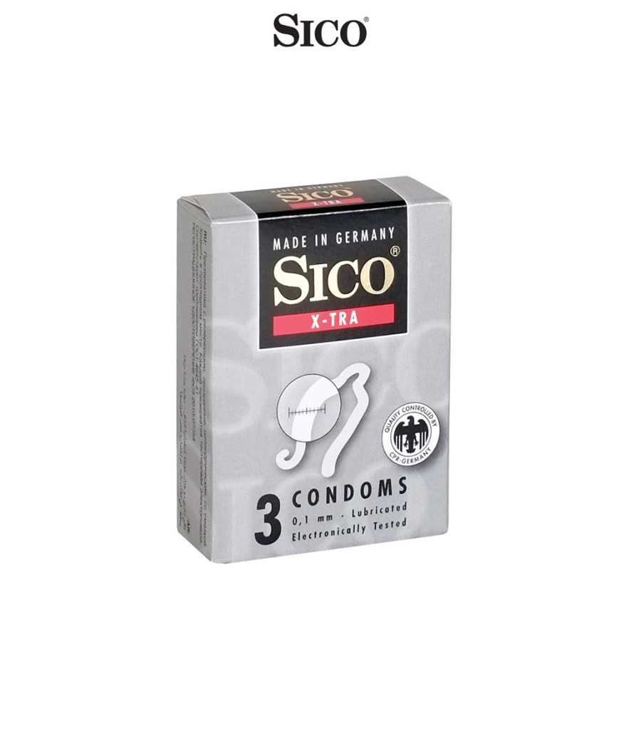 3 préservatifs Sico X-TRA