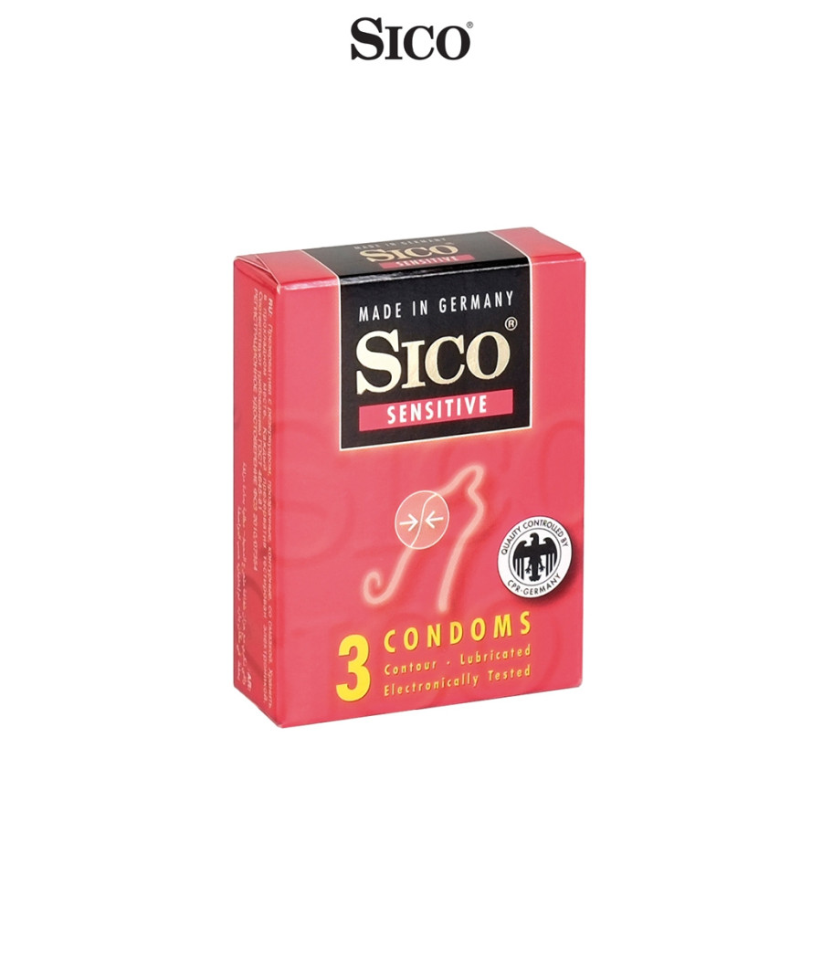 3 Préservatifs Sico SENSITIVE