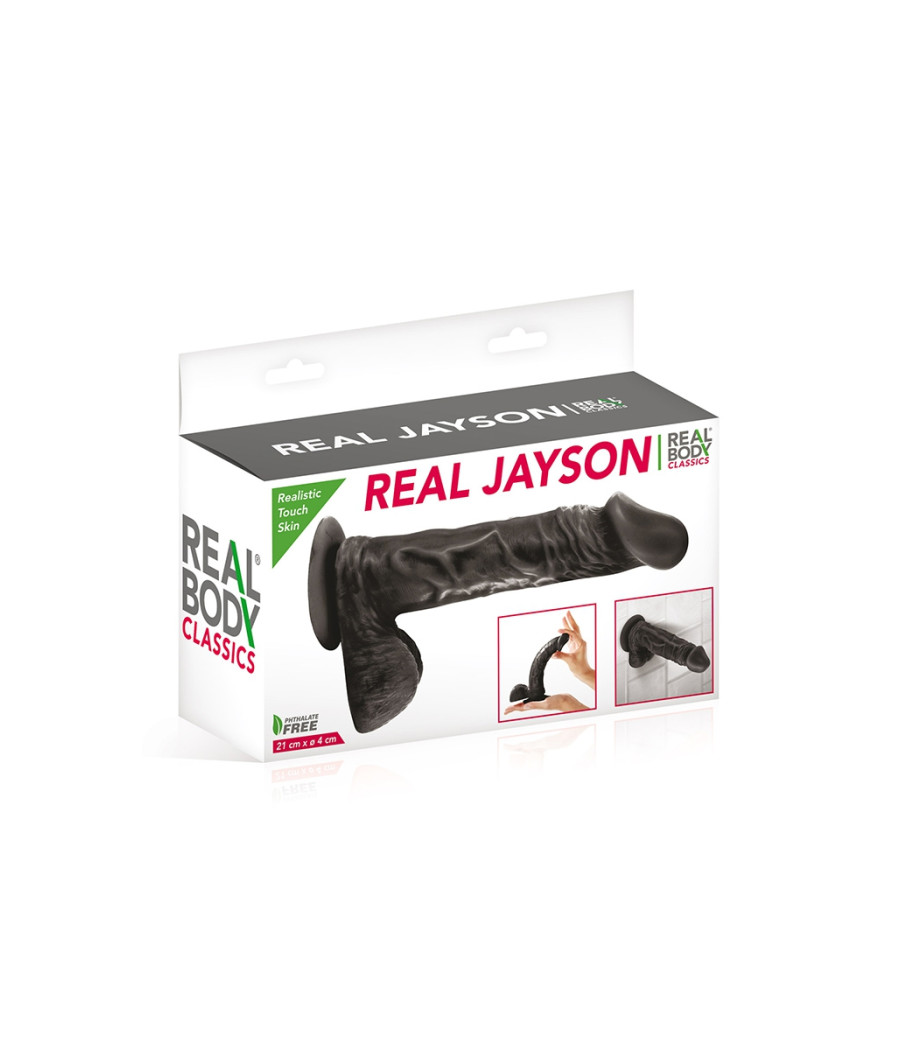 Gode réaliste 21 cm - Real Jayson Noir