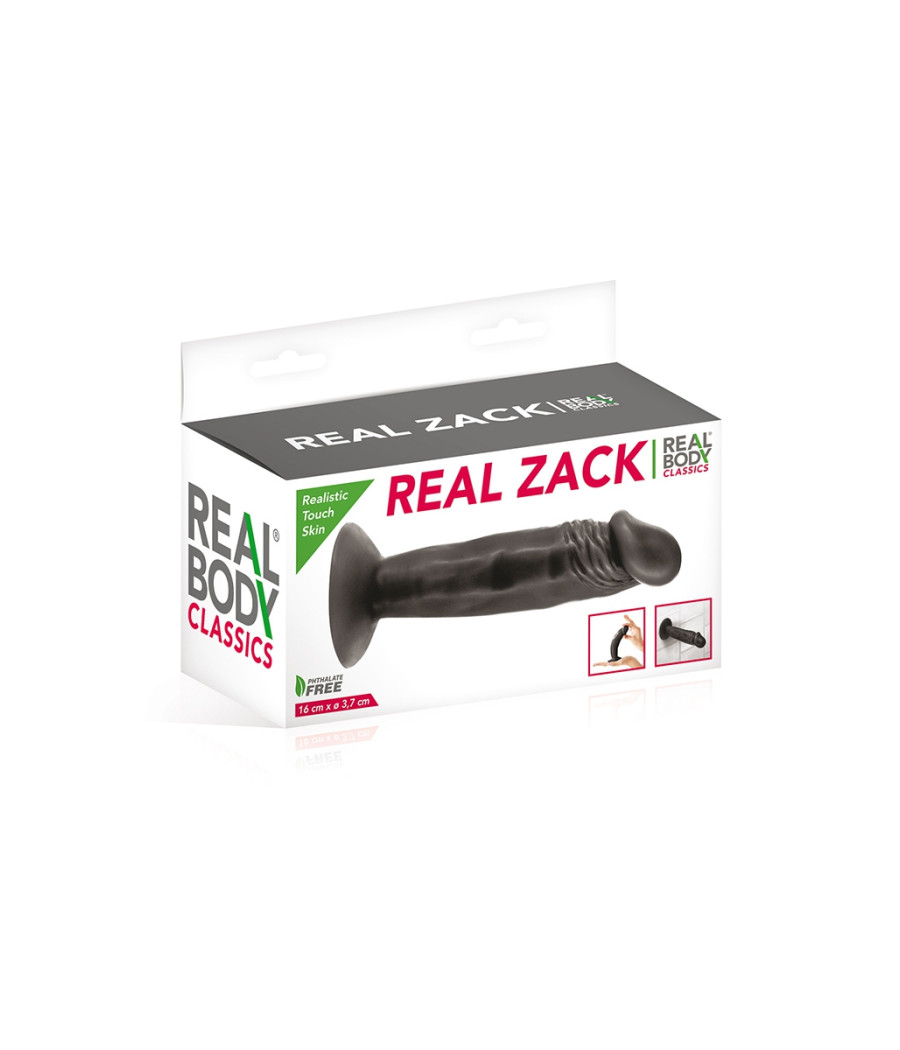 Gode réaliste 16 cm noir - Real Zack