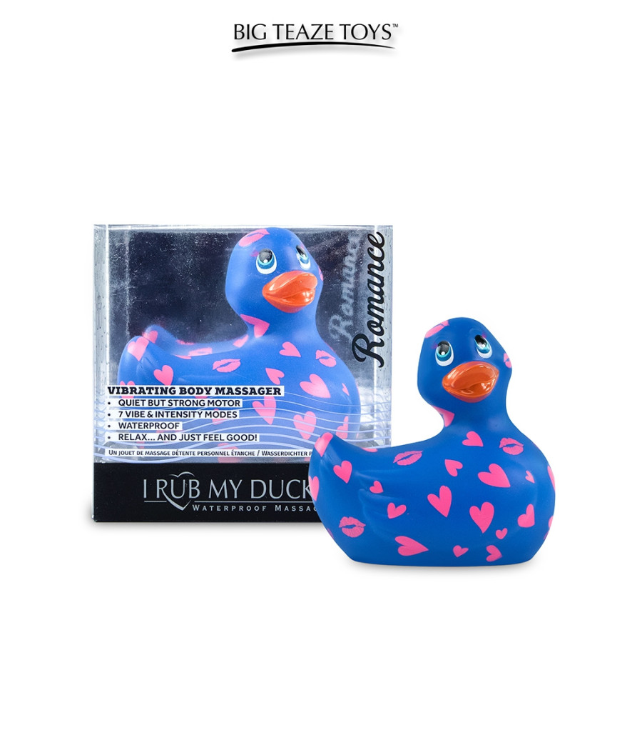 Mini canard vibrant Romance bleu et rose