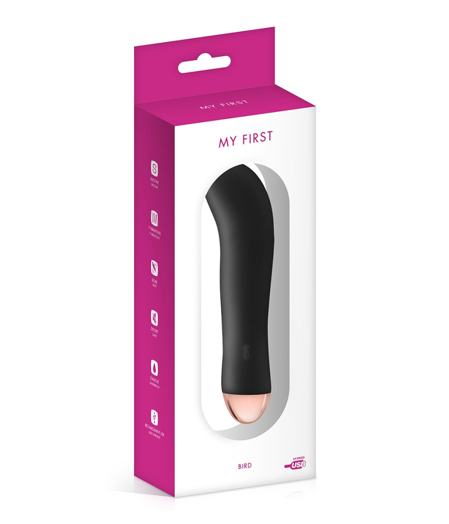 Vibromasseur rechargeable Bird noir - My First