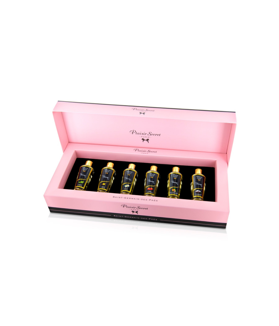 Coffret 6 huiles de massage sèches - Plaisir Secret