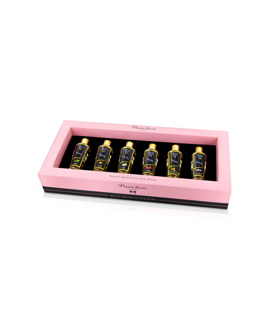 Coffret 6 huiles de massage sèches - Plaisir Secret