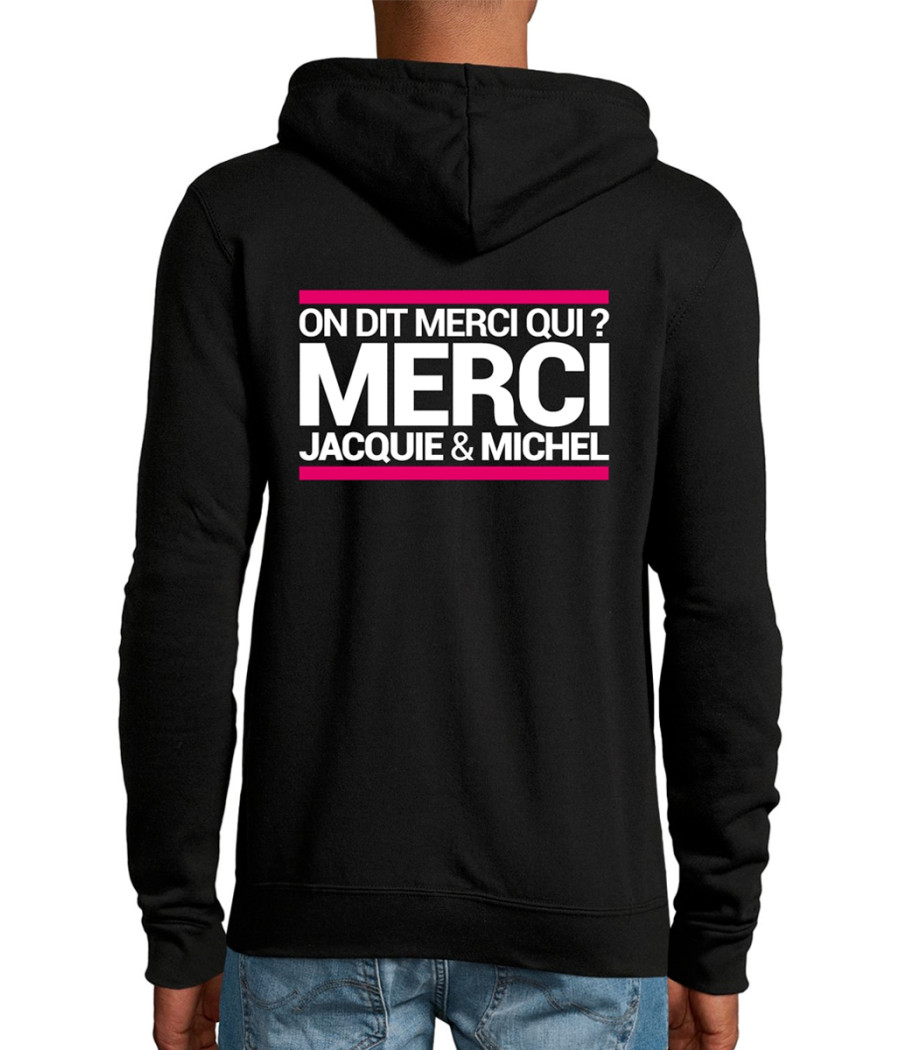 Veste à capuche J&M Merci Qui