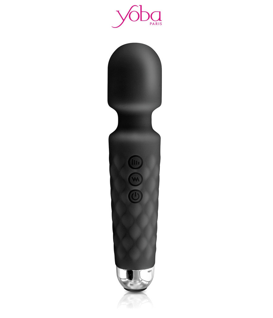 Vibro Love Wand rechargeable noir - Yoba