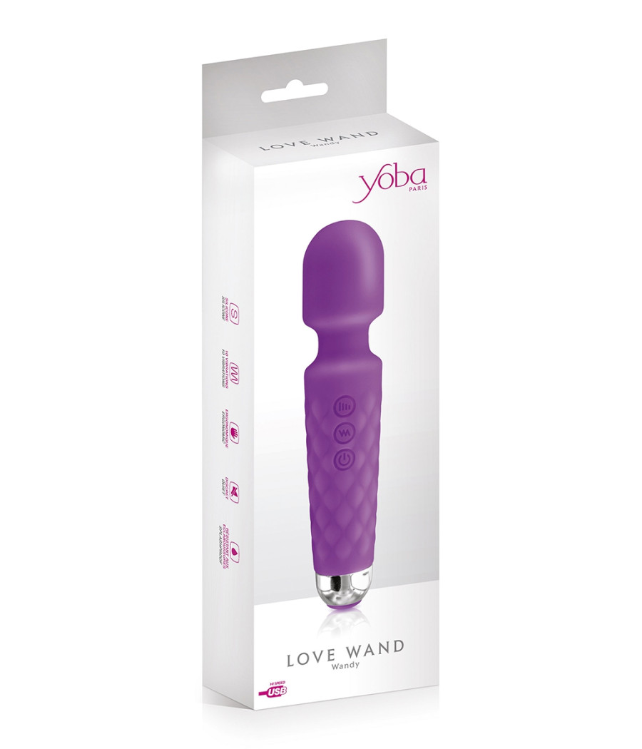 Vibro Love Wand rechargeable violet - Yoba