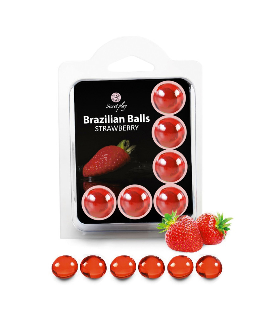 6 Brazilian Balls - fraise