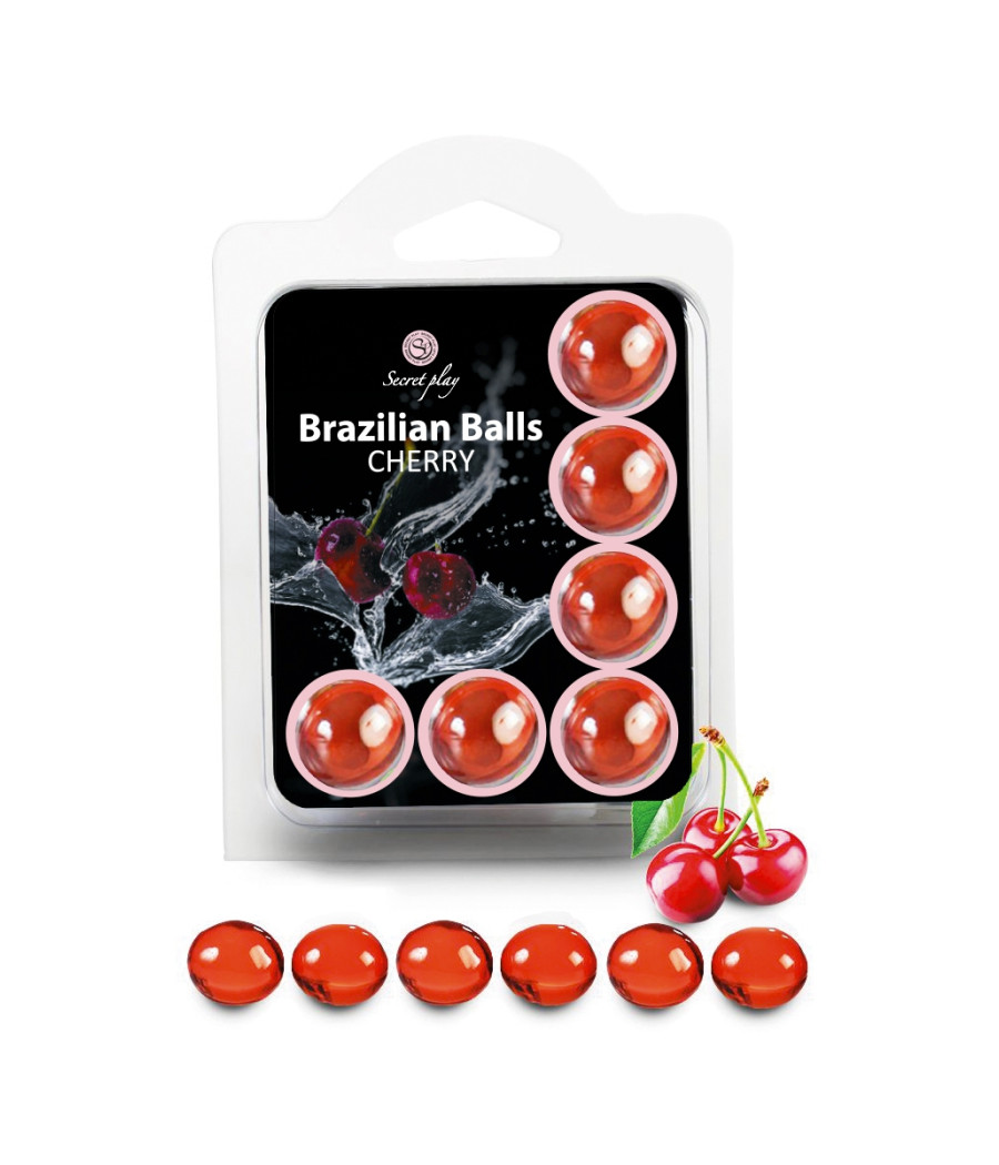 6 Brazilian Balls - cerise