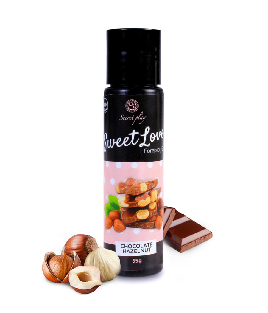 Lubrifiant comestible chocolat-noisette - 60ml