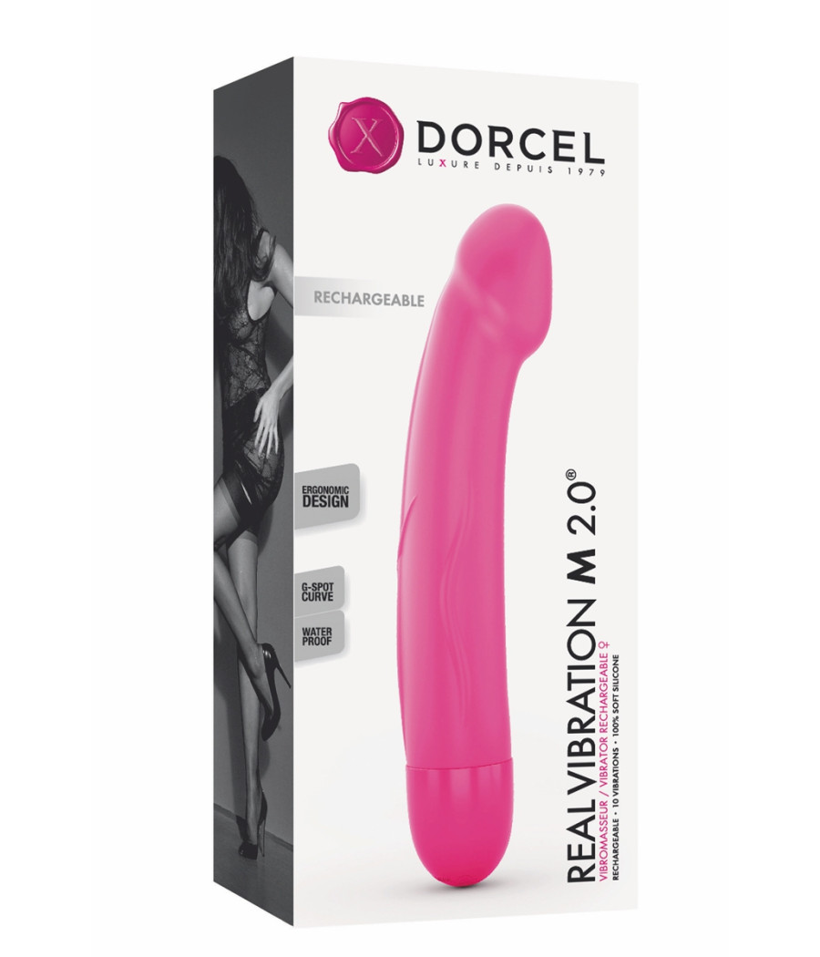 Vibro rechargeable Real Vibration rose M 2.0 - Dorcel