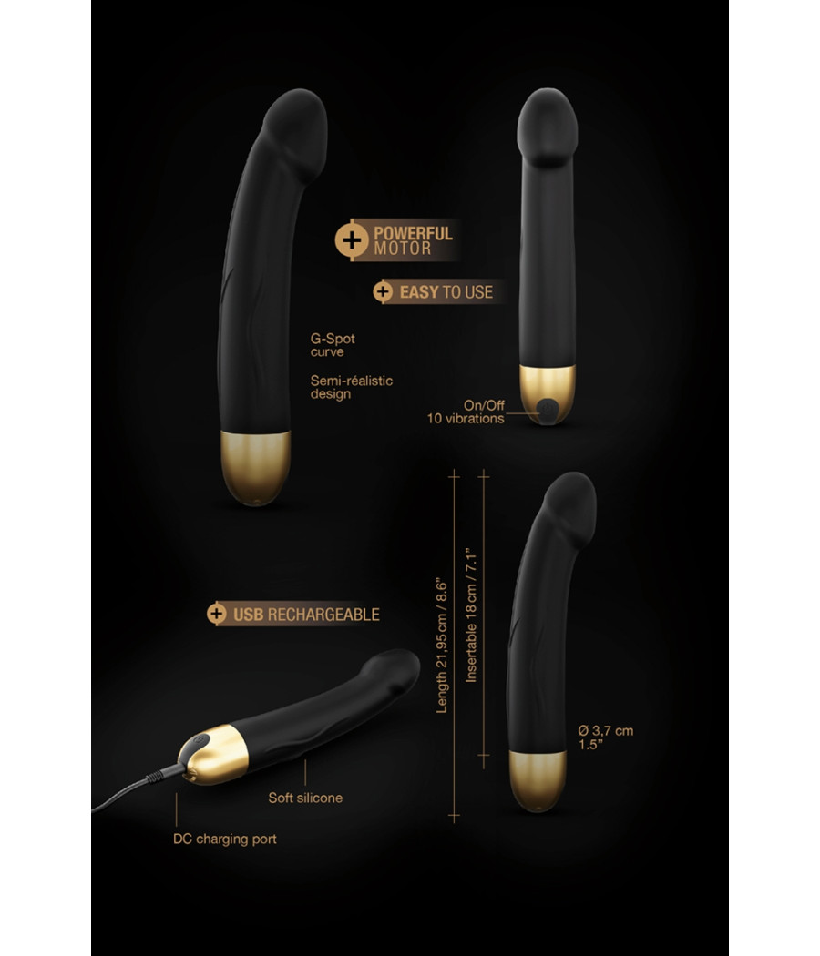 Vibro rechargeable Real Vibration gold M 2.0 - Dorcel