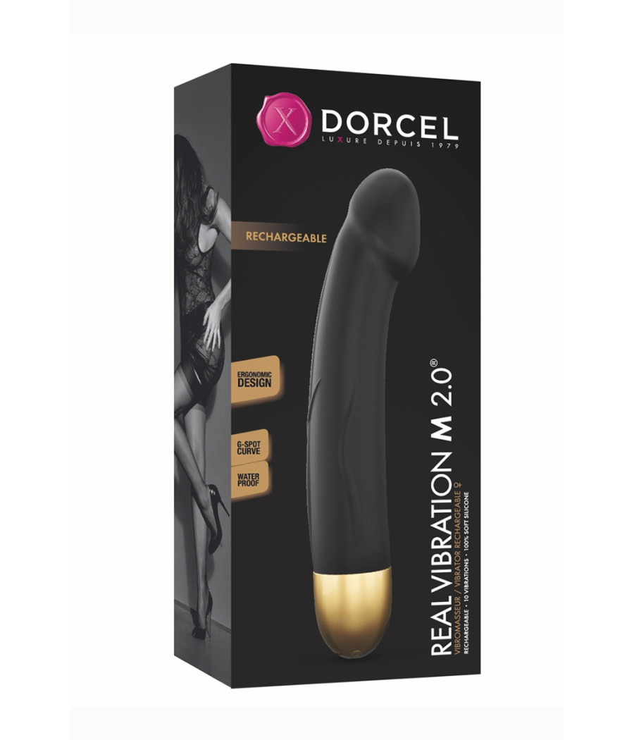 Vibro rechargeable Real Vibration gold M 2.0 - Dorcel