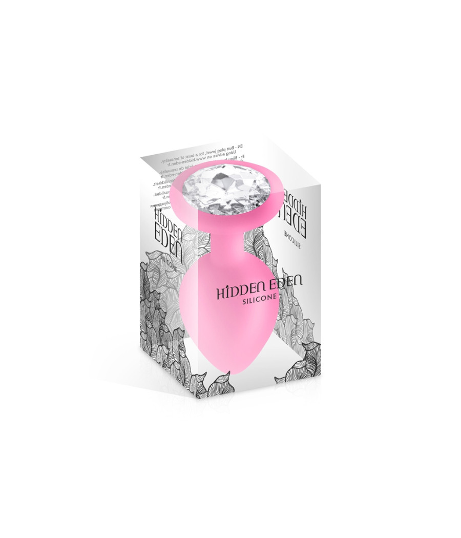 Plug bijou silicone rose L - Hidden Eden