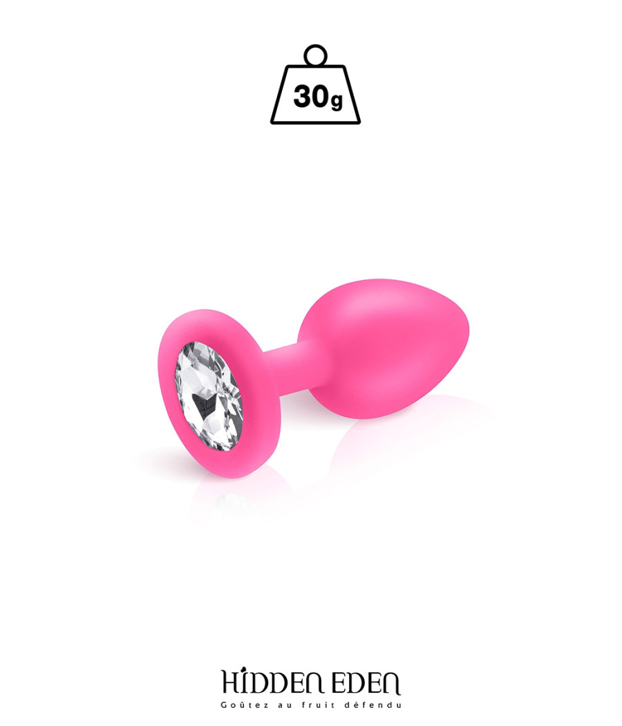 Plug bijou silicone rose S - Hidden Eden