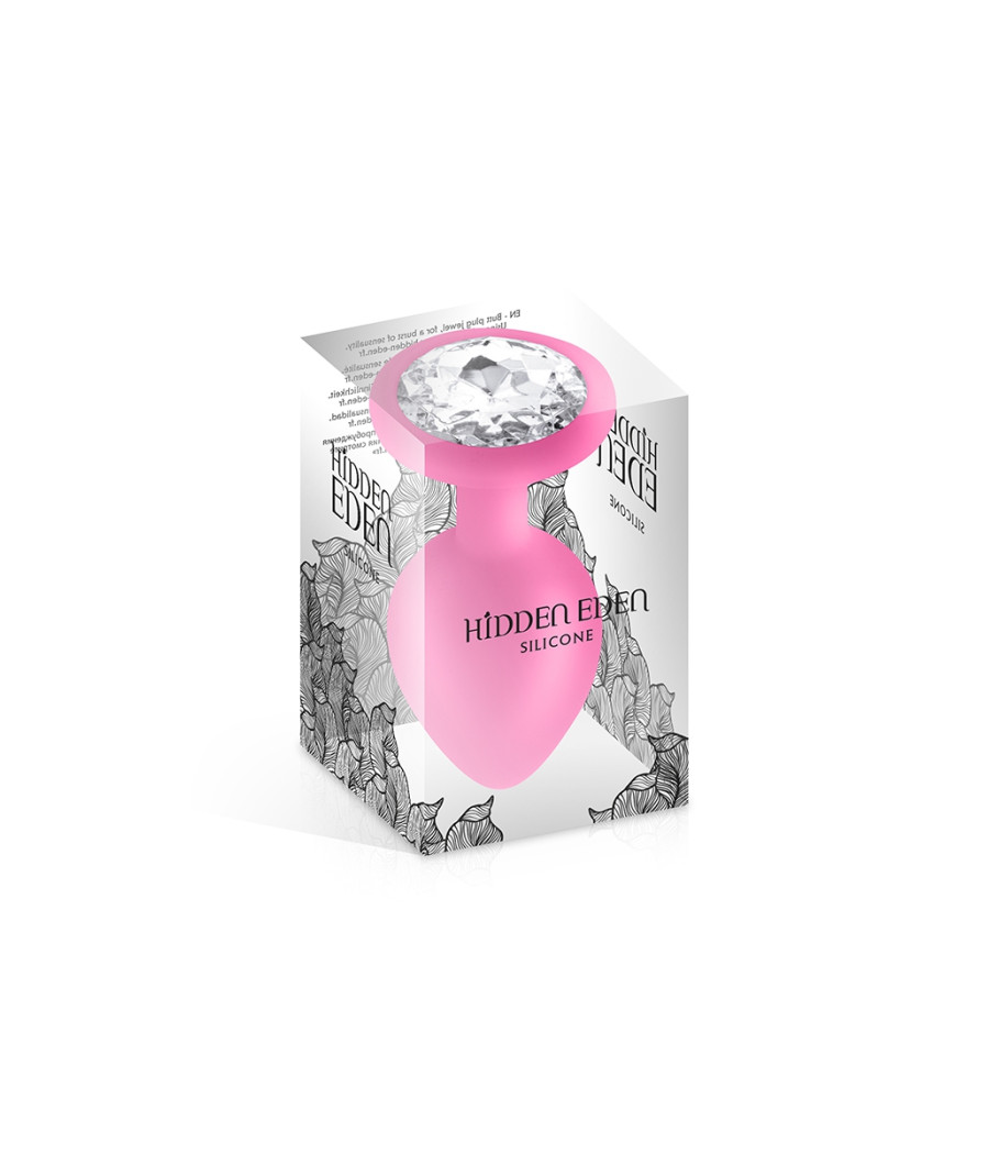 Plug bijou silicone rose M - Hidden Eden