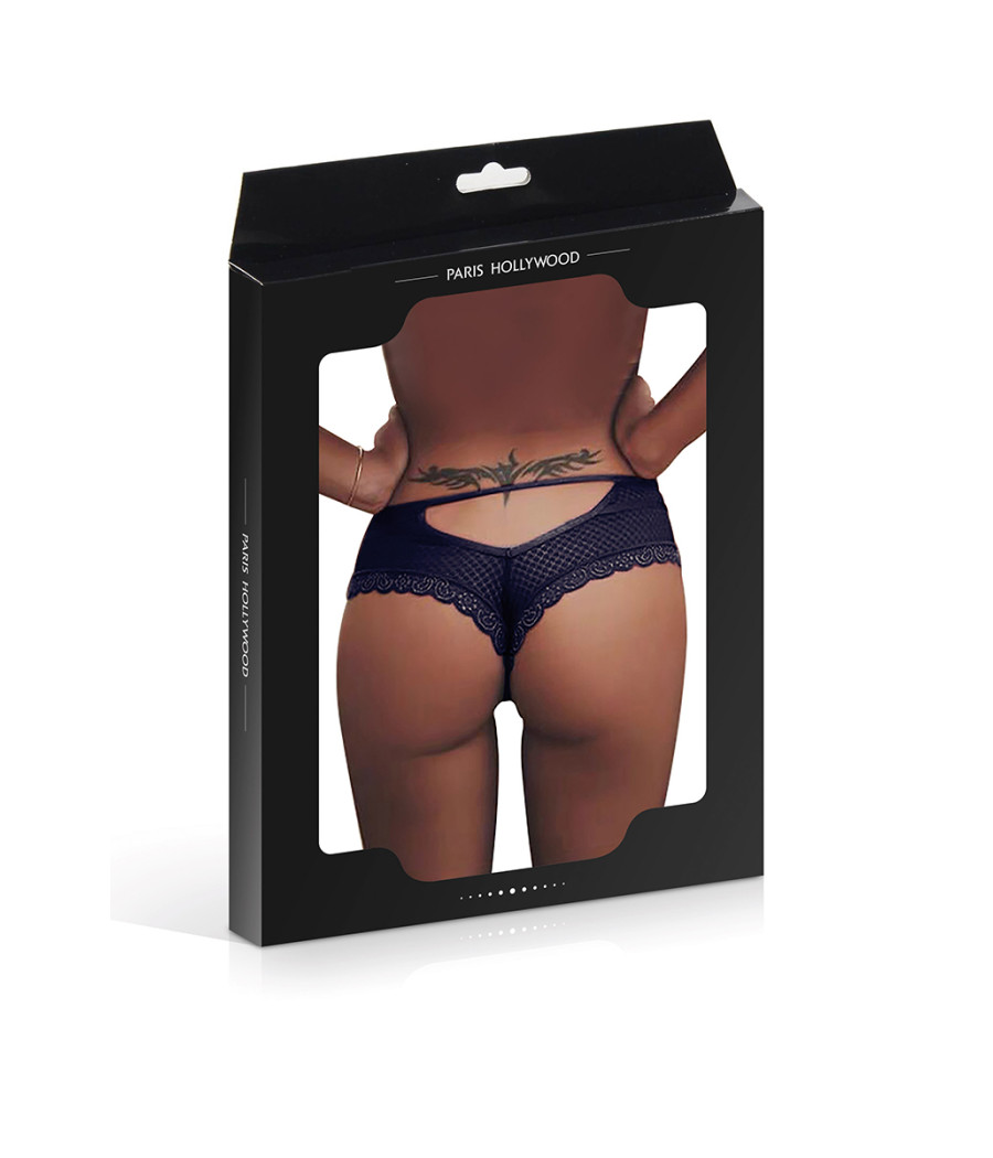 Tanga bleu dentelle - Paris Hollywood