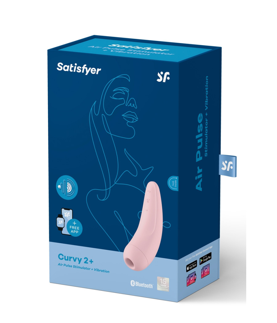 Stimulateur connecté Curvy 2+ rose - Satisfyer