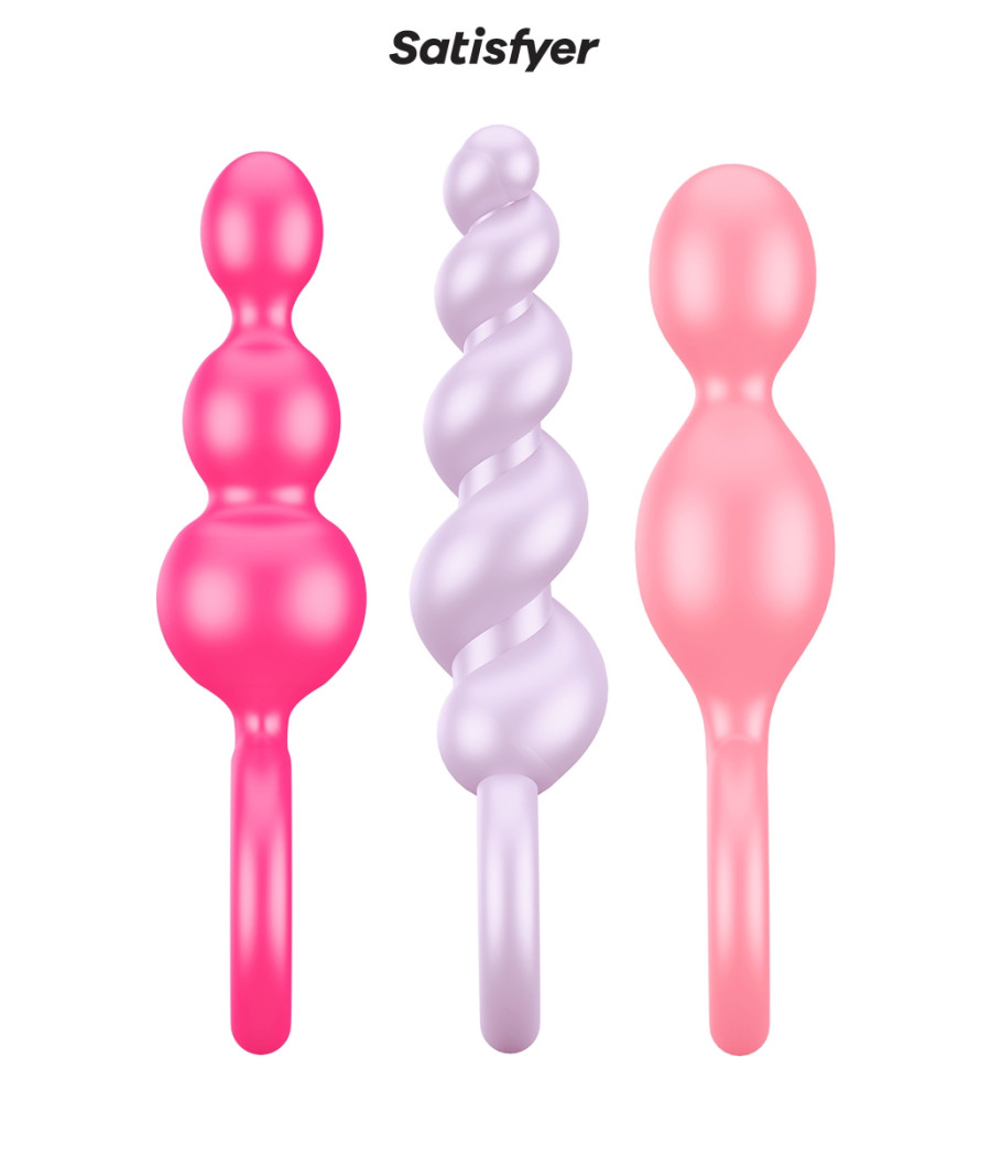 Set de 3 plugs colorés Booty Call - Satisfyer