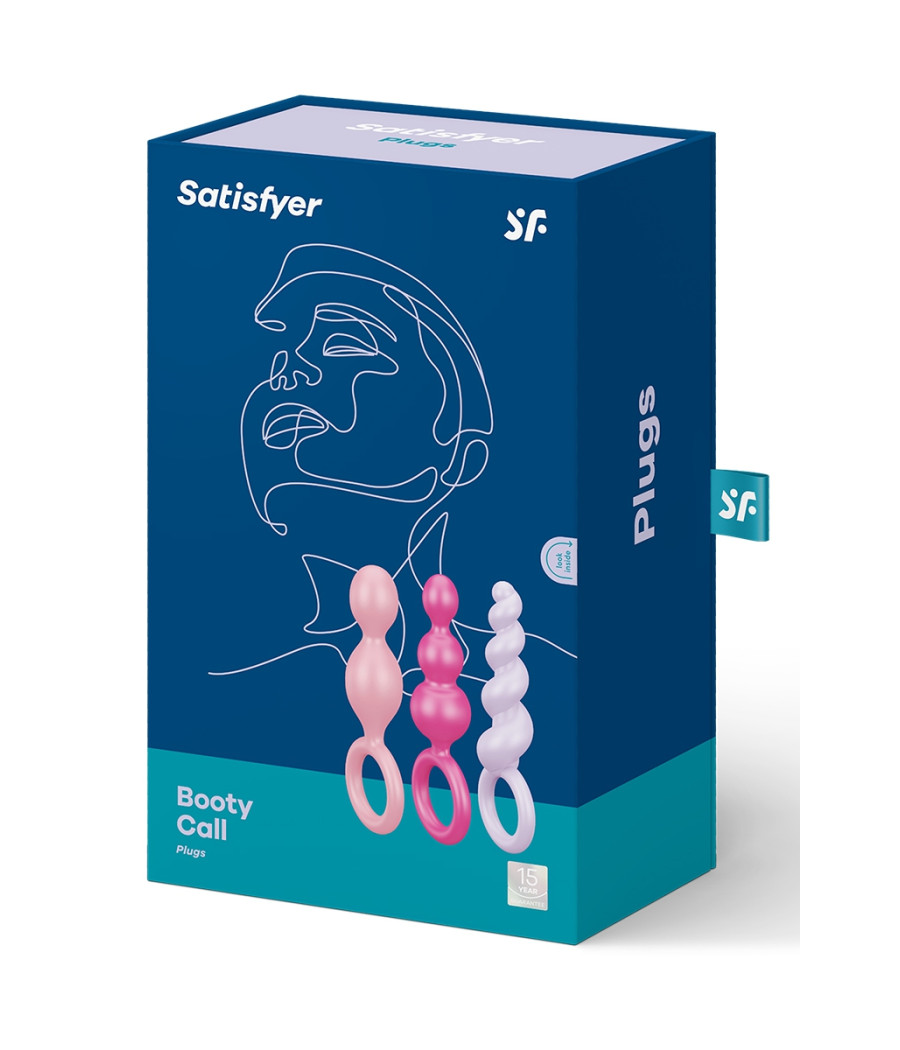 Set de 3 plugs colorés Booty Call - Satisfyer