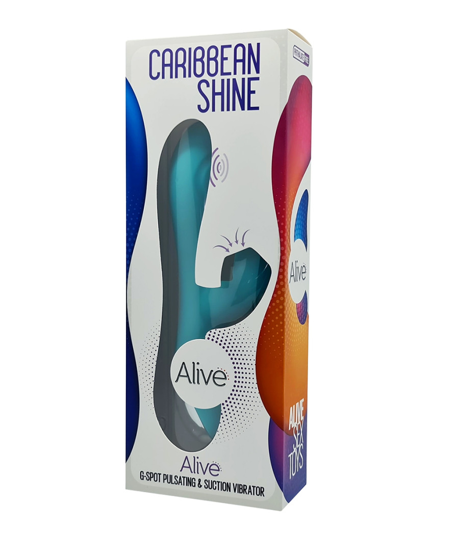 Vibro rabbit Caribbean Shine bleu - Alive