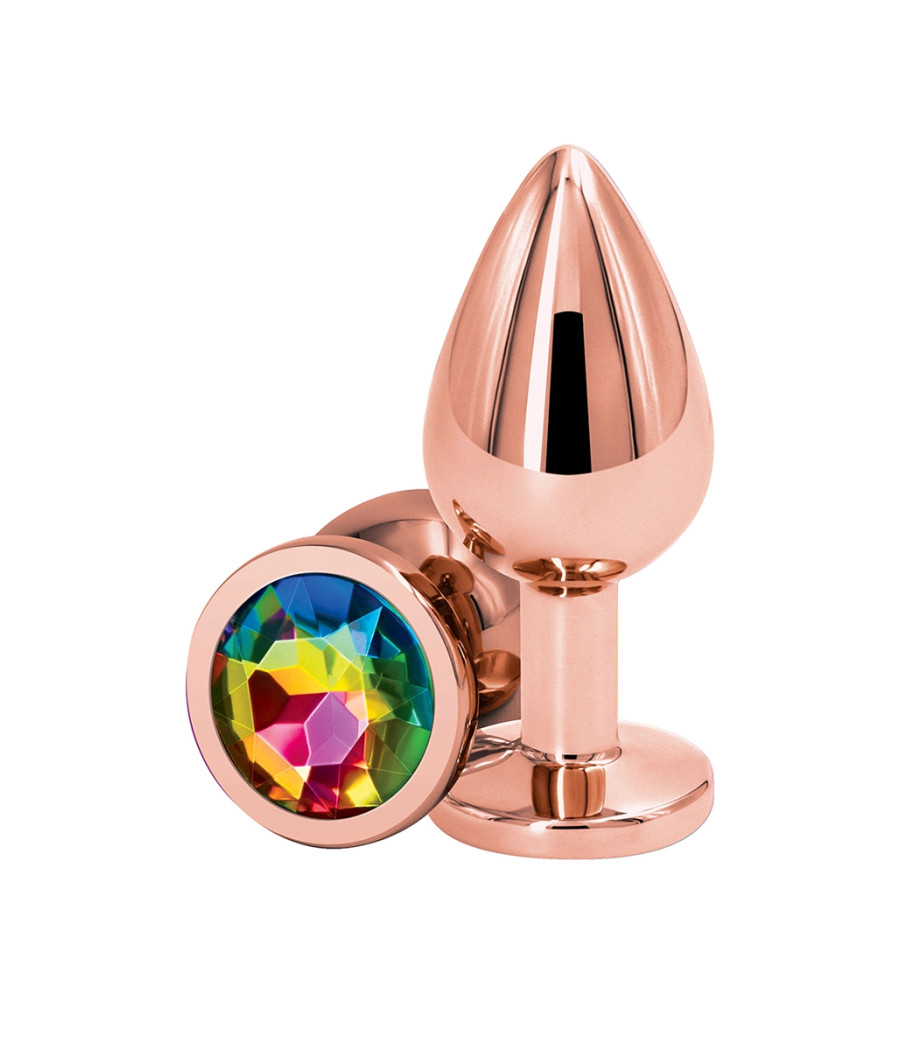 Plug anal aluminium rose gold M - Rear Assets