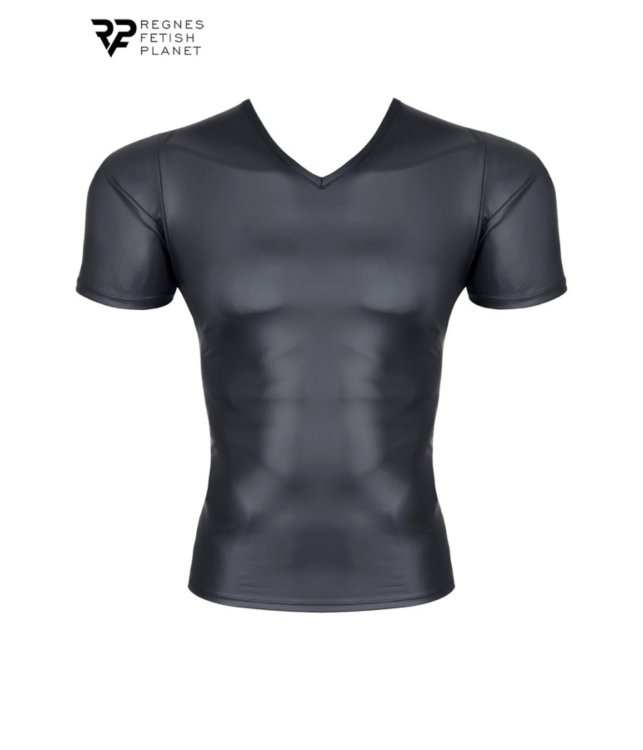 T-shirt wetlook noir - Regnes