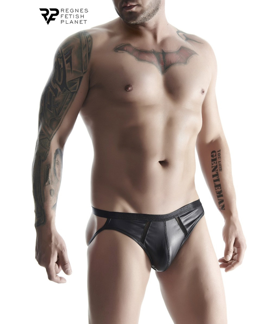 Jock strap noir wetlook - Regnes