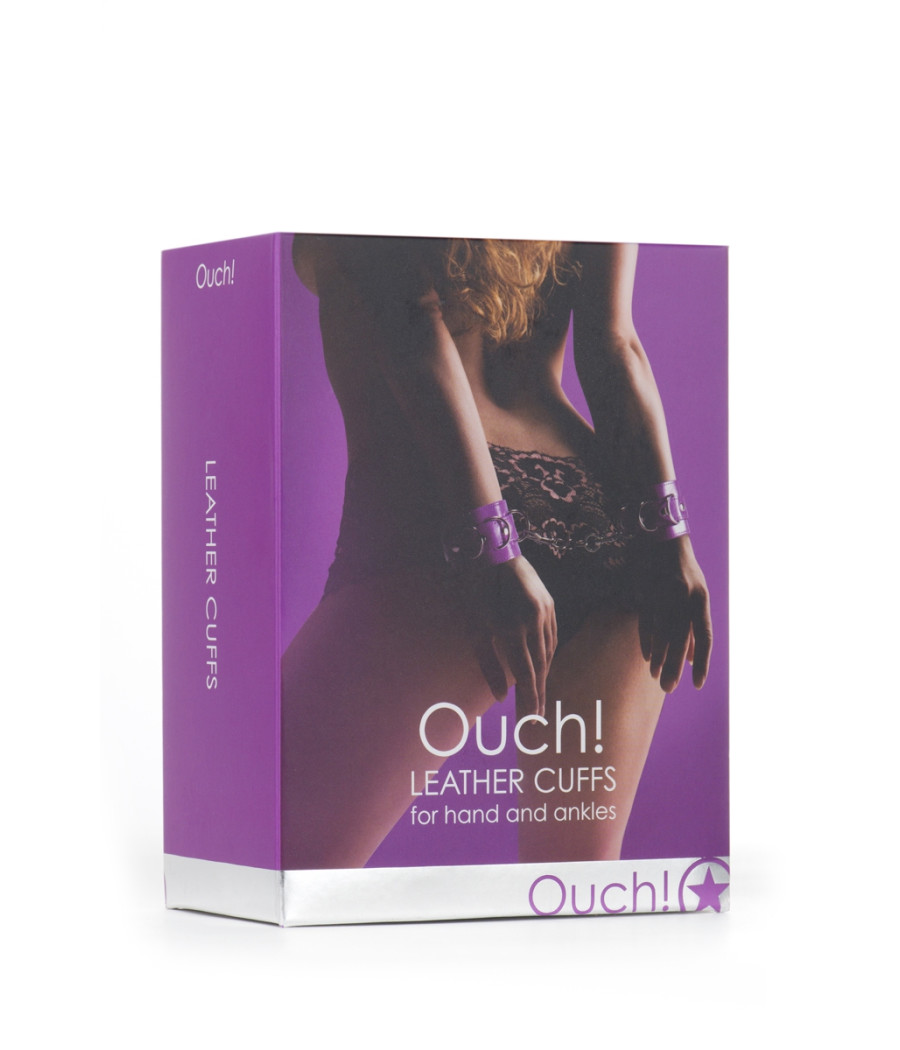 Menottes Premium en cuir violet - Ouch