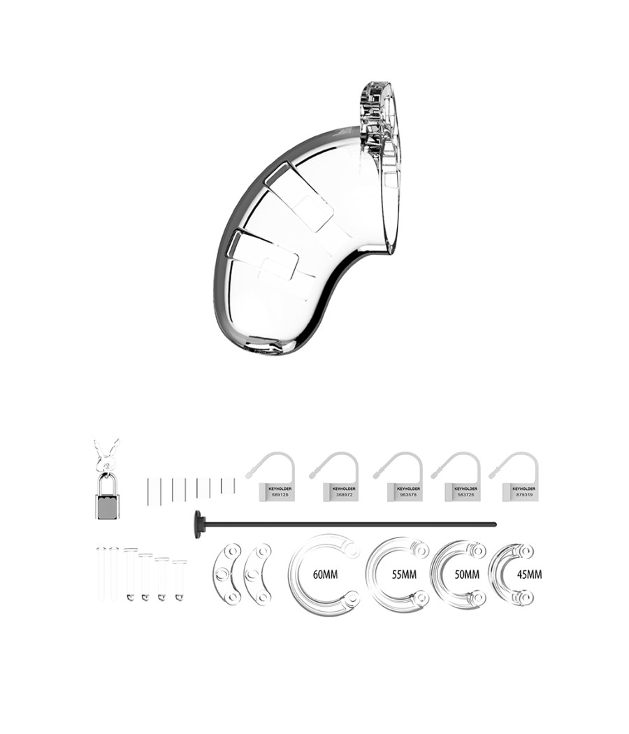 Cage de chasteté 6,5cm avec plug d'urètre - ManCage 15