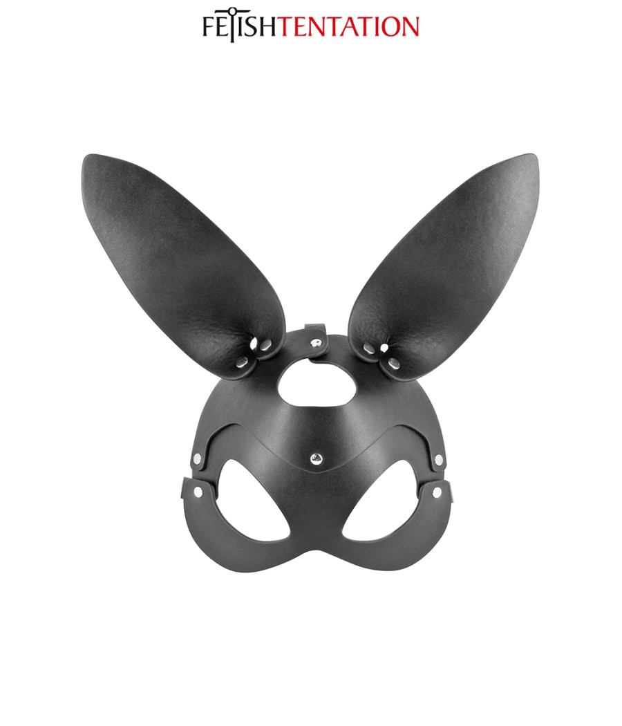 Masque bunny simili cuir réglable - Fetish Tentation