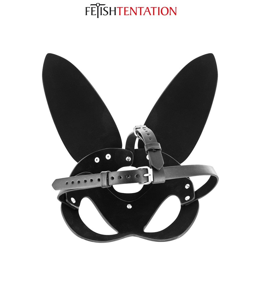 Masque bunny simili cuir réglable - Fetish Tentation