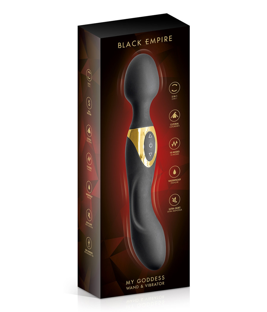 Vibromasseur wand 2 en 1 My Goddess - Black Empire