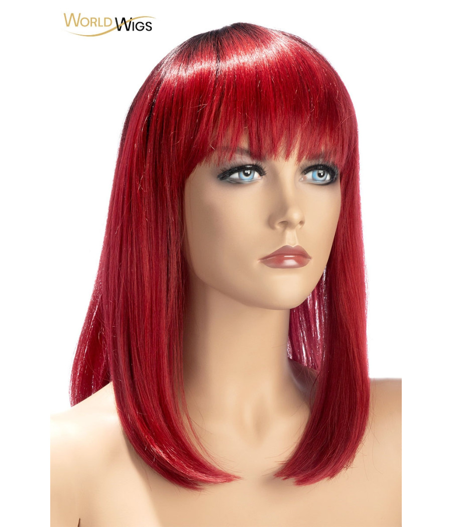 Perruque Elvira rouge - World Wigs