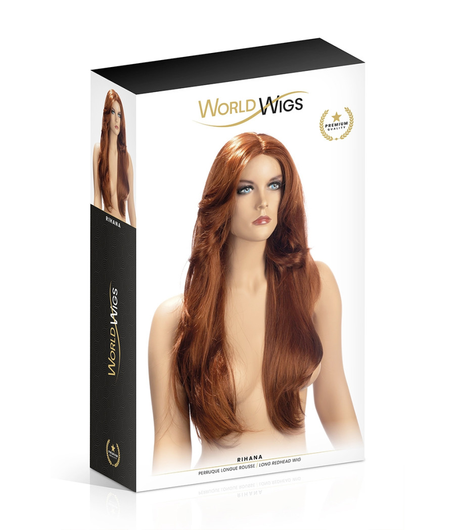 Perruque Rihana rousse - World Wigs