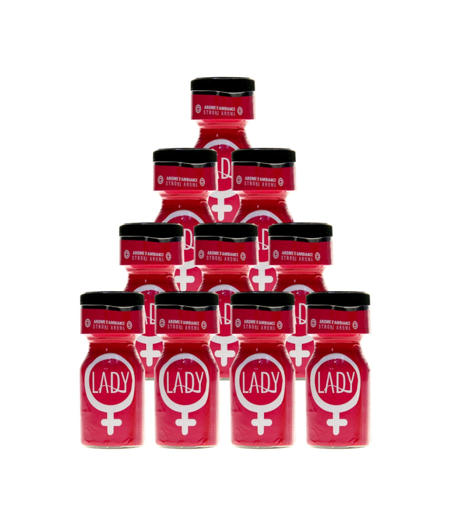 Pack 10 Poppers Lady 10ml