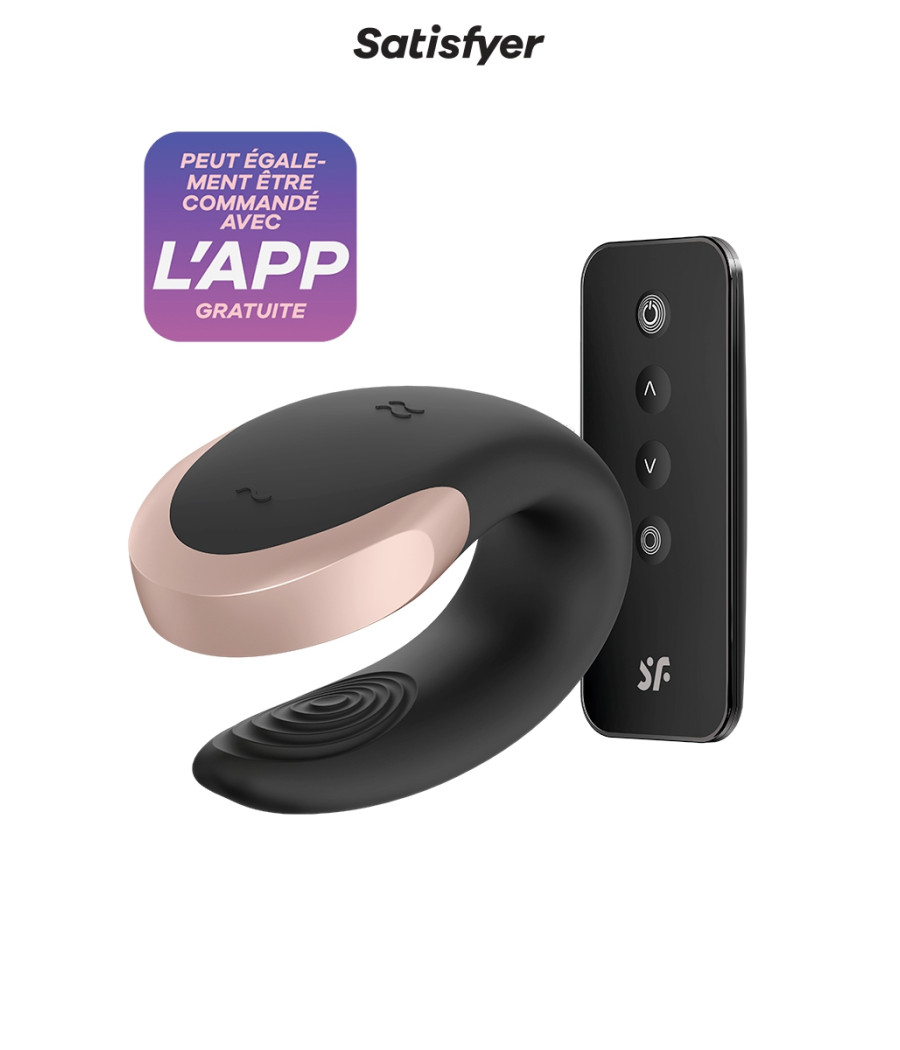 Stimulateur Double Love noir - Satisfyer