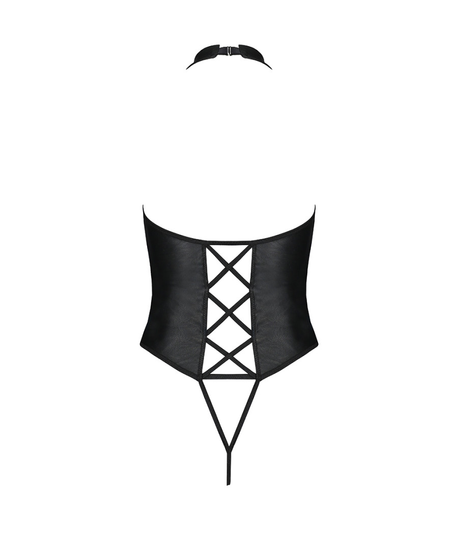 Body ouvert faux cuir Nancy - Passion