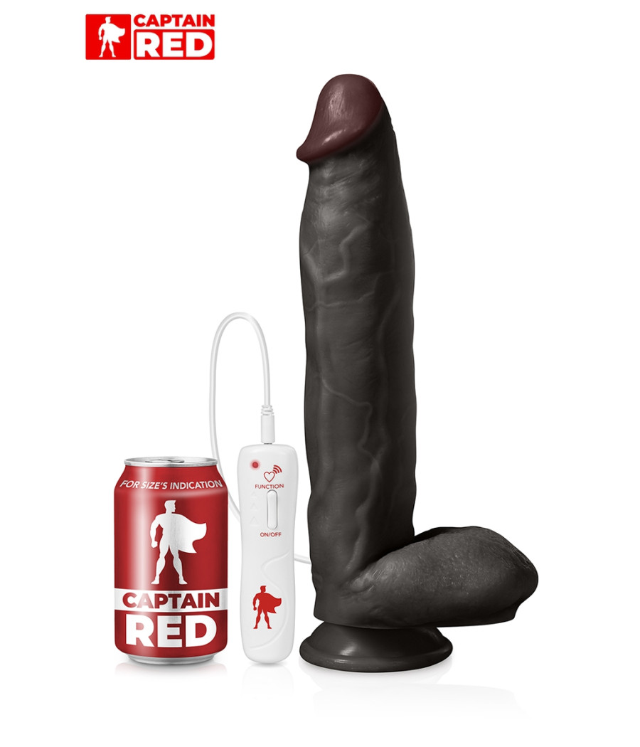 Vibro XXL The Power Black 31 x 6 cm - Captain Red