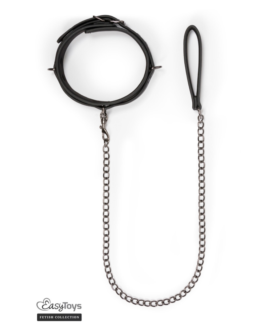 Collier fétichiste et laisse - Easytoys Fetish Collection