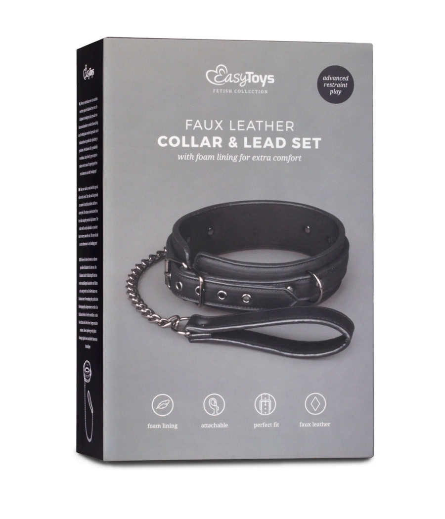 Collier fétichiste et laisse - Easytoys Fetish Collection