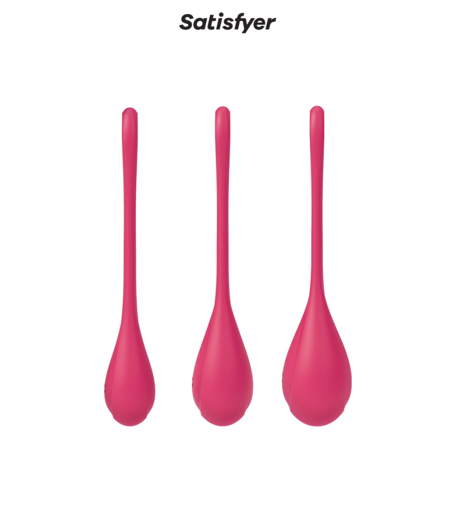 Kit d'entrainement pelvien Yoni Power 1 Rouge - Satisfyer