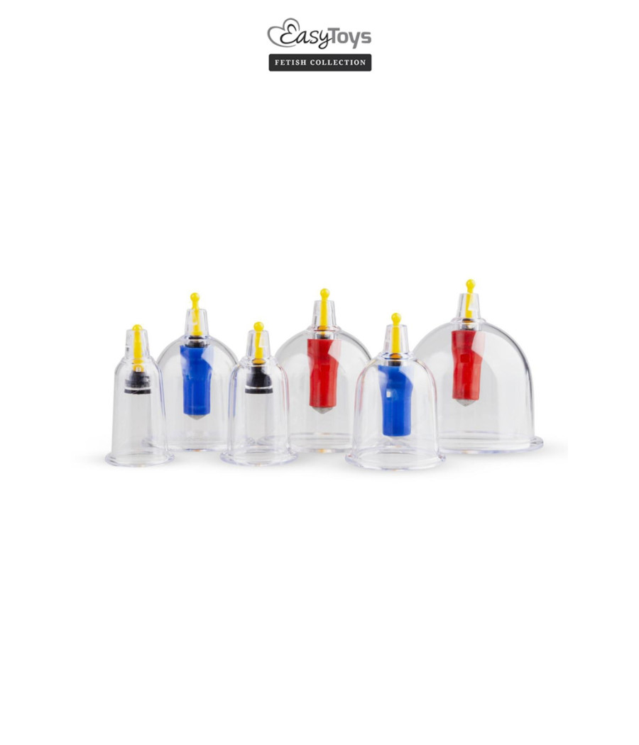 Coffret 6 ventouses Cupping Set - EasyToys Fetish Collection