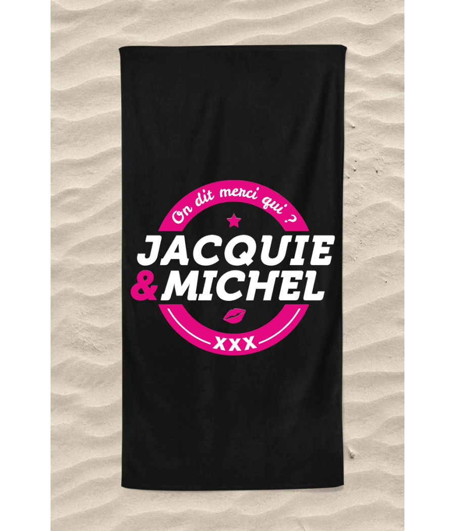 Serviette de plage Jacquie et Michel Classique