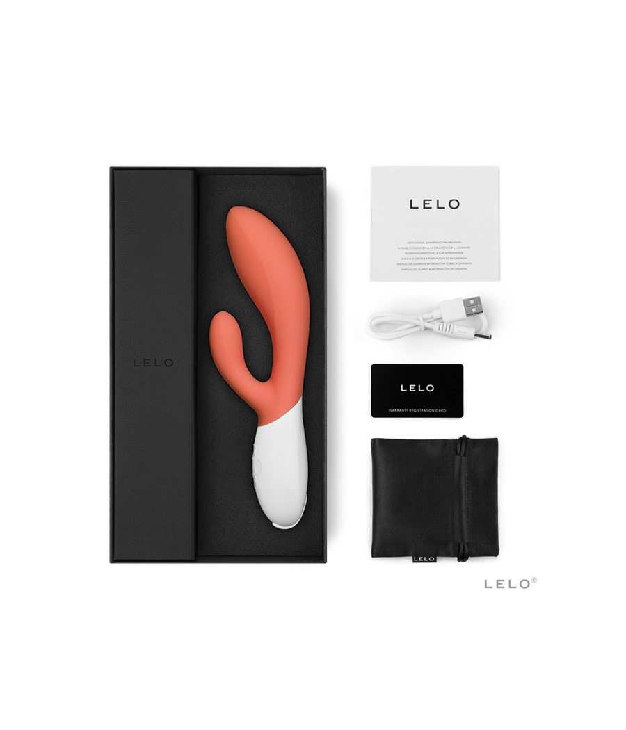 Vibro Rabbit Ina 3 Coral Red - Lelo