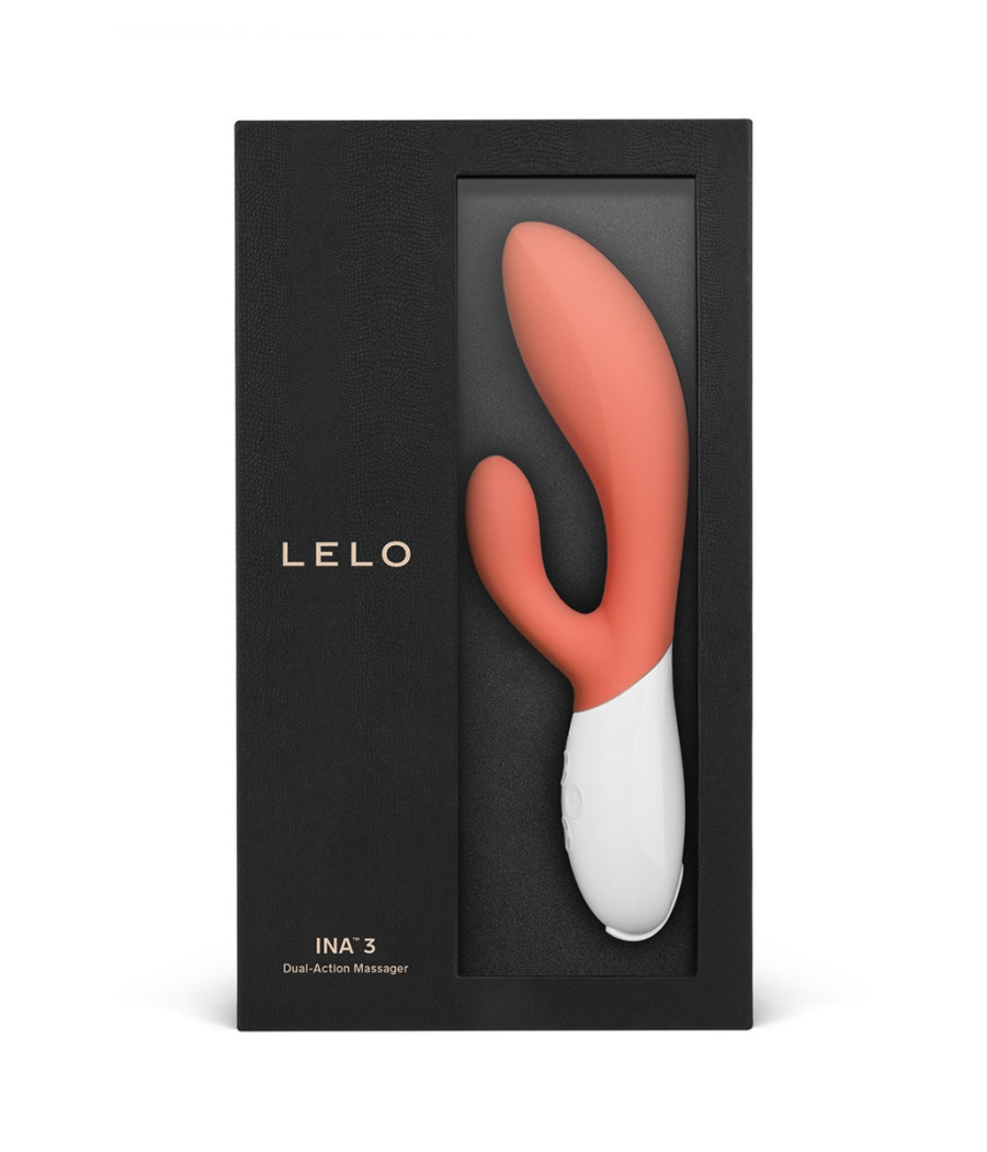 Vibro Rabbit Ina 3 Coral Red - Lelo