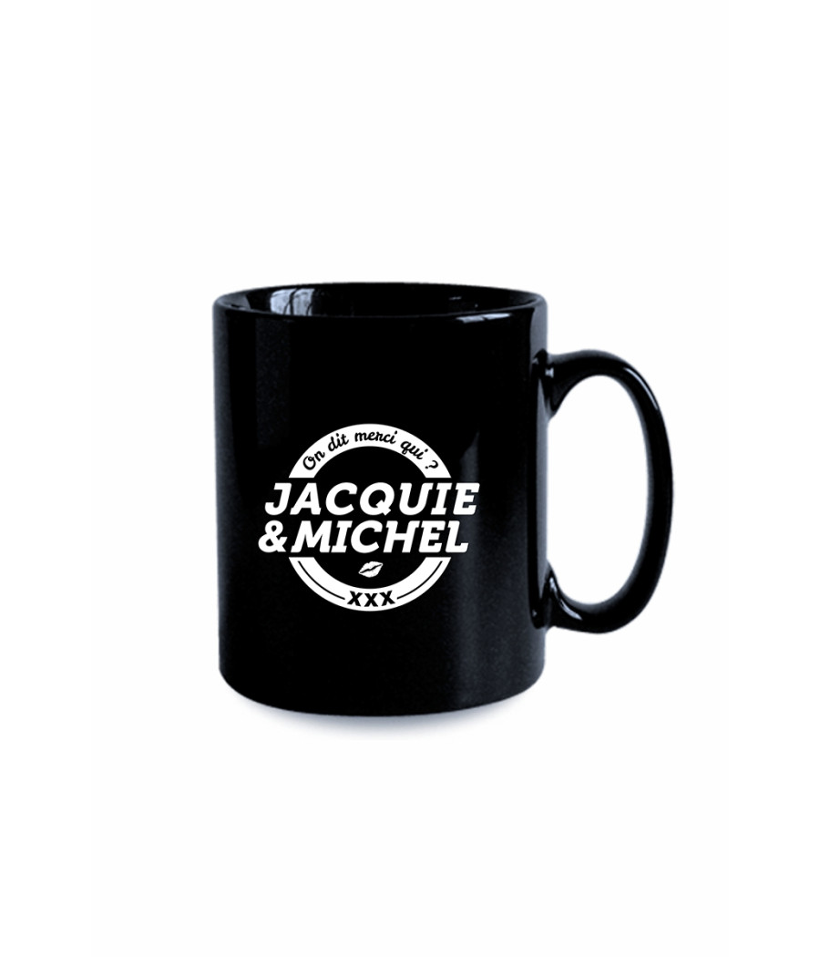 Mug noir J&M - logo rond